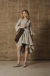 Mutedance 25 Spring/Summer Irregular Cut Dress MD-MD25SS15-BIGE MD25SS14